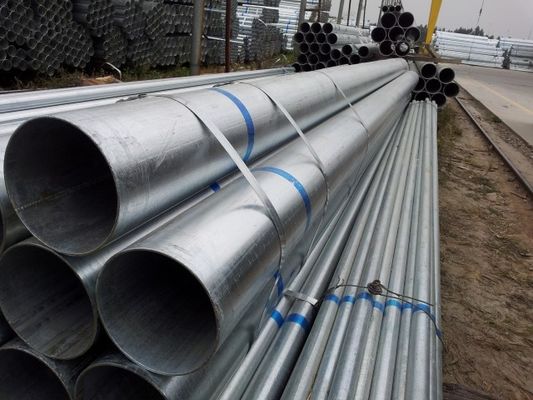 DIN STD 1.25 Inch Hot Dipped Galvanized Steel Pipe MTC ERW Round Tube 15mm Dia