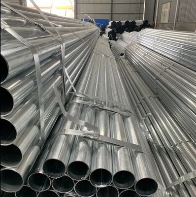 A500 Pre Galvanized Steel Hot Dip Gi Pipe กว้างภายนอก 1/2 นิ้ว 8 นิ้ว